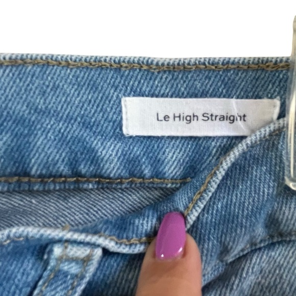 Frame Denim Caye Sand Le High Waist Straight Leg Cropped Ankle Jean SZ 28 - Picture 5 of 13